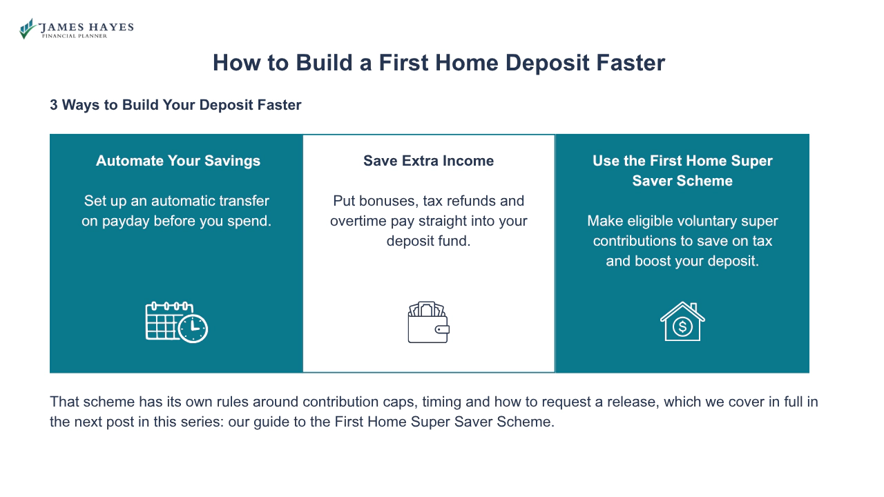 How to build a first home deposit faster