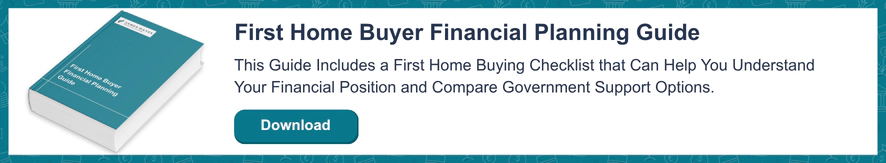 First home buyer financial planning guide banner