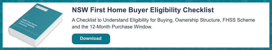 NSW first home buyer eligibility checklist banner