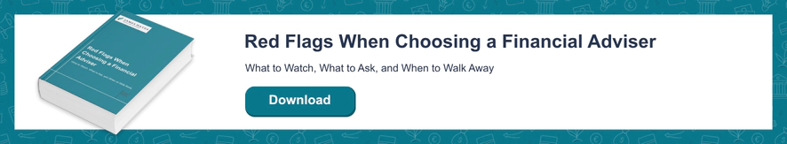 Red flags when choosing financial adviser banner featured image